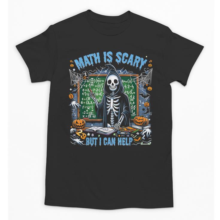 Spooky Halloween Math Teacher Unisex T-Shirt