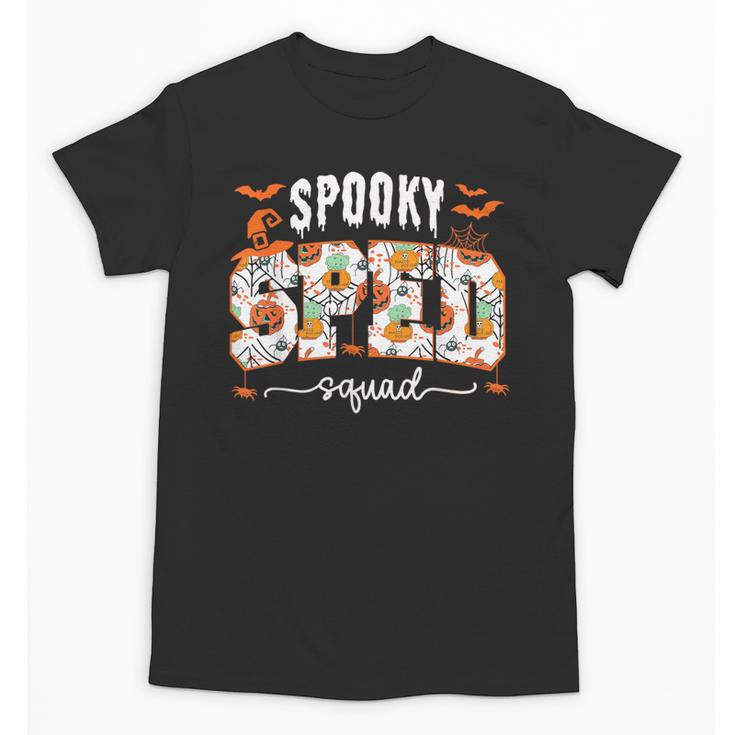 Spooky SPED Squad Special Education Teacher Halloween Ghost Unisex T-Shirt