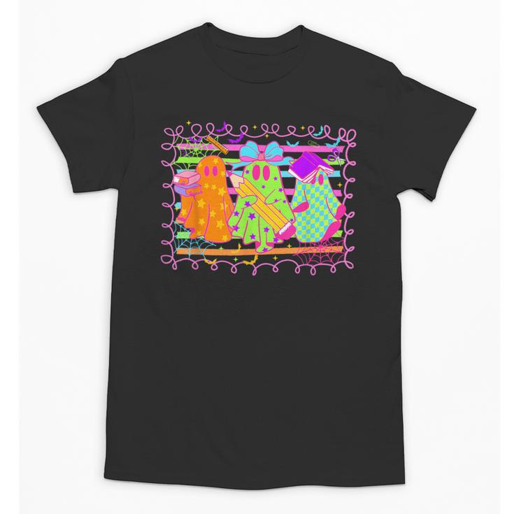 Spooky Teacher Halloween Ghost Fall Autumn Season Women Unisex T-Shirt