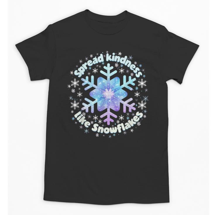 Spread Kindness Like Snowflakes Christmas Teacher Unity Day Unisex T-Shirt