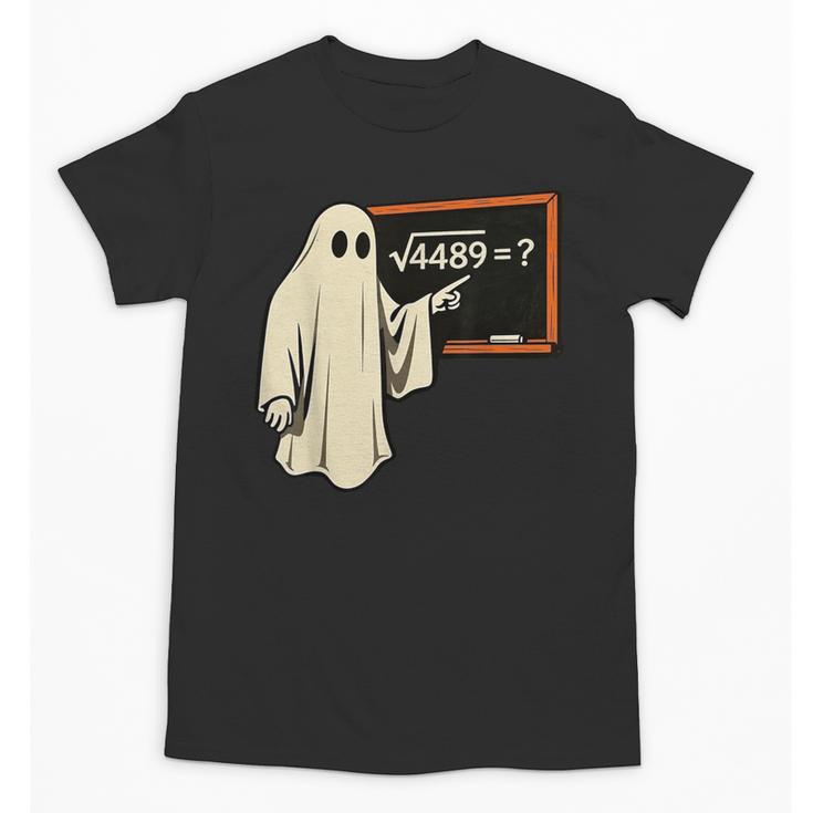 Square Root 67 Ghost Math Teacher 4489 Meme Halloween Unisex T-Shirt