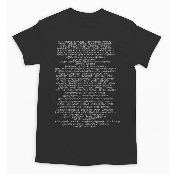 Standard Model Lagrangian Higgs Boson Physics Teacher Unisex T-Shirt