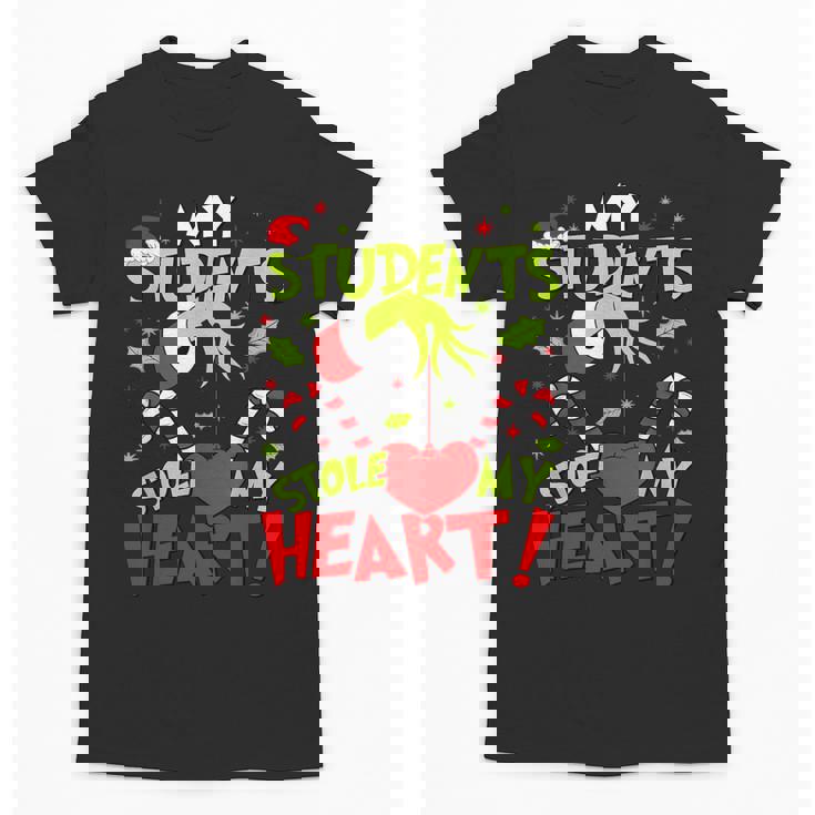 My Students Stole My Heart Teacher Holiday Merry Christmas Unisex T-Shirt