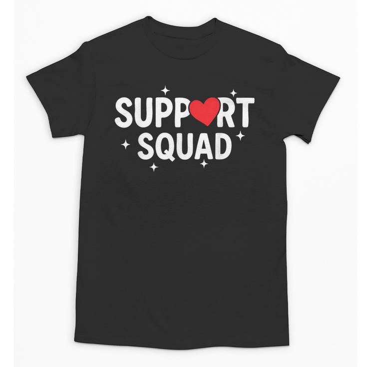 Support Squad Cute Heart Supportive Teacher Team Member Unisex T-Shirt