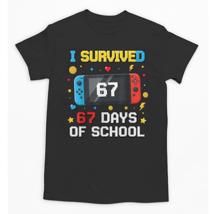 I Survived 67 Days Of School 67 Teacher Squad Matching Unisex T-Shirt
