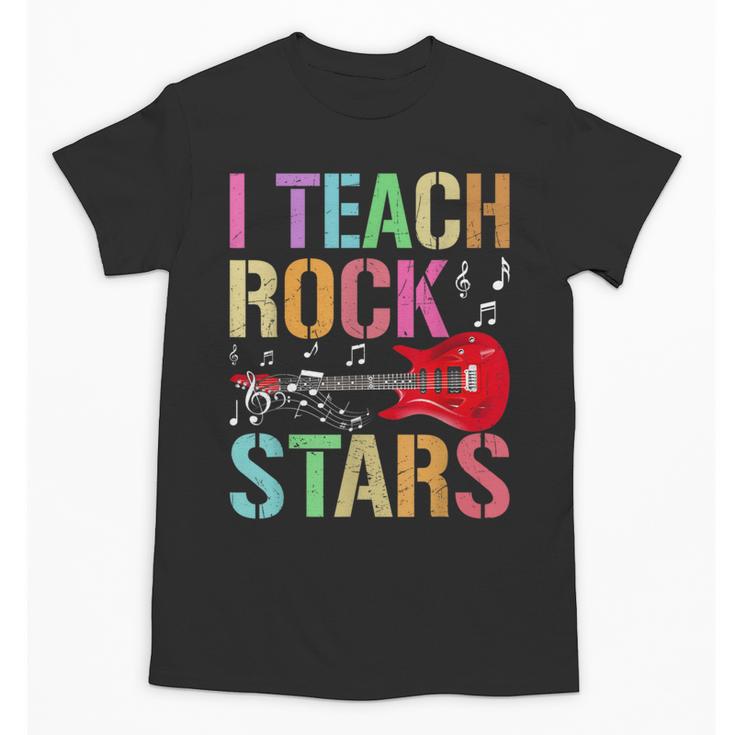 I Teach Rockstars Band Vibes Teacher Rocks My Music Teaching Unisex T-Shirt