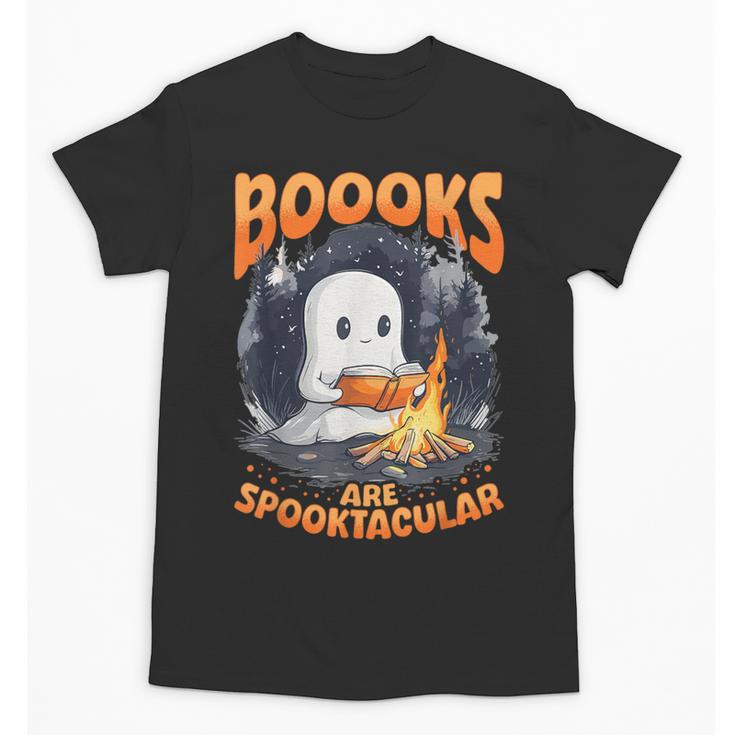 Teacher Halloween Ghost Reading Book Animal Boooks Are Unisex T-Shirt
