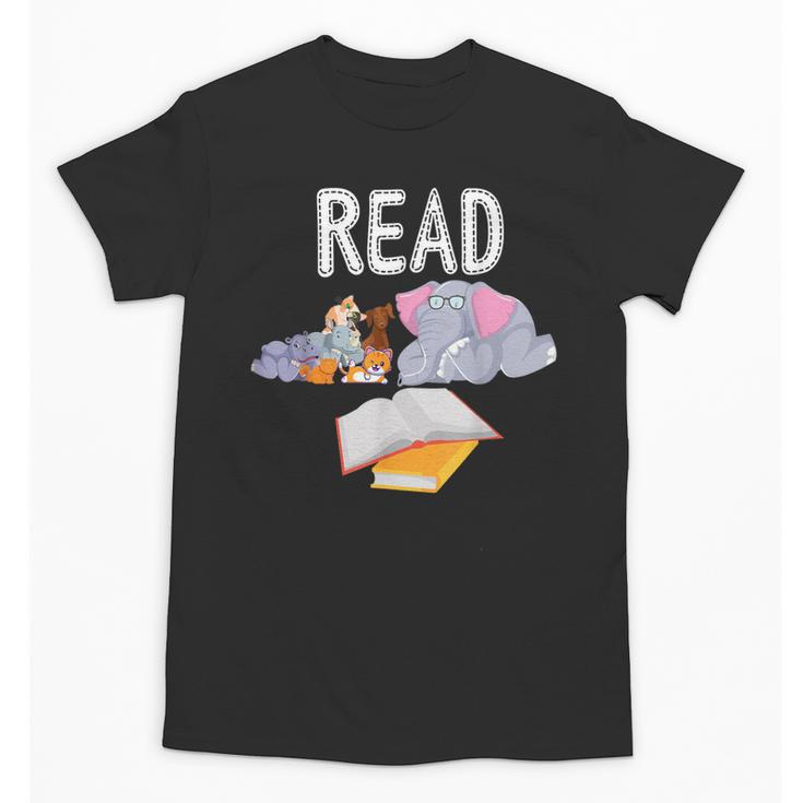 Teacher Library Read Book Club Piggie Elephant Pigeons Men Women Kids Unisex T-Shirt