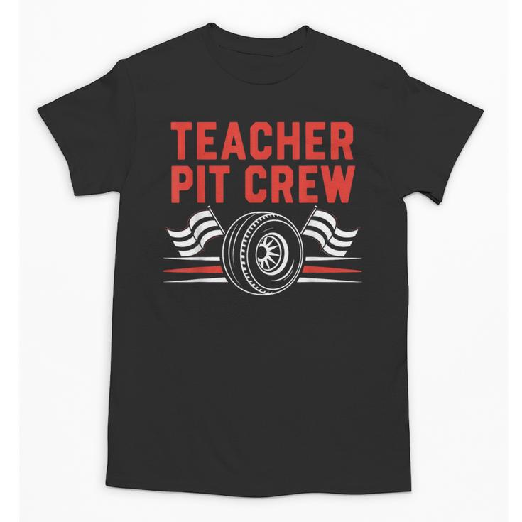 Teacher Pit Crew Race Car Driver Costume Men Women Kids Unisex T-Shirt