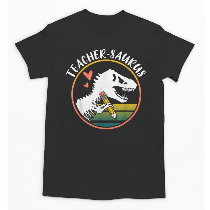 Teacher-Saurus Dinosaur Teacher Design T-Rex Design Unisex T-Shirt