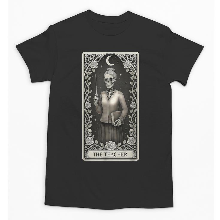 The Teacher Skeleton Tarot Card Unisex T-Shirt