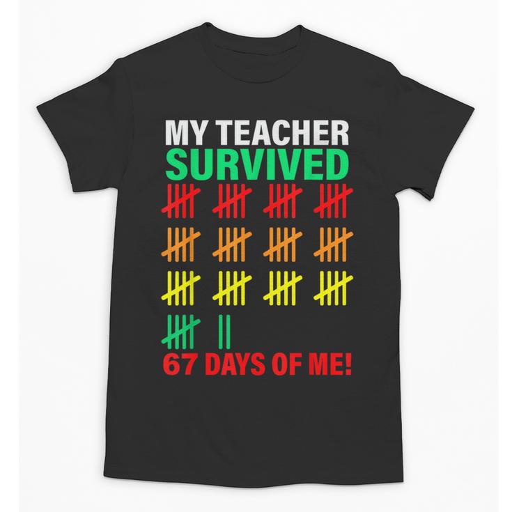 My Teacher Survived 67 Days Of Me School Kids Costume Unisex T-Shirt