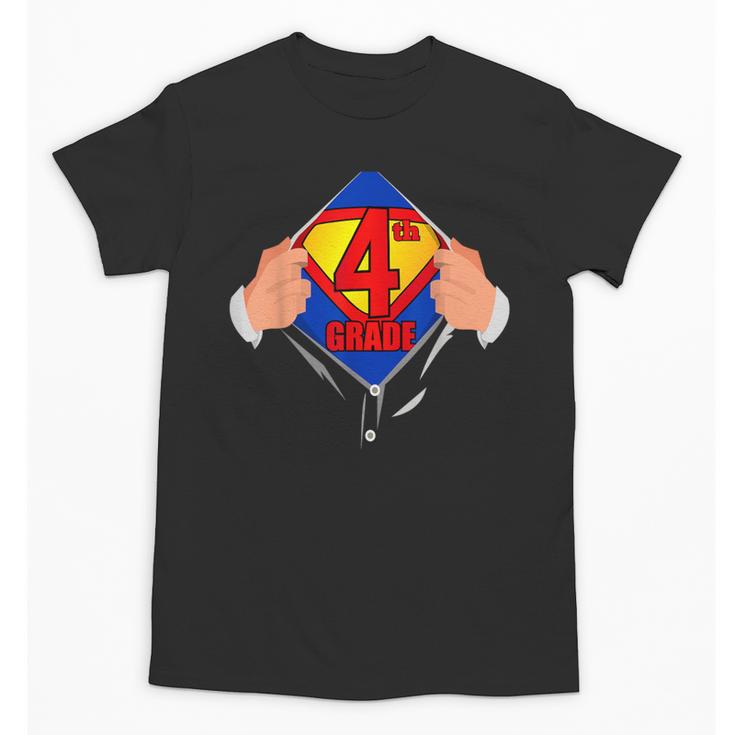 Teachers Are Superheroes 4th Grade Super Teacher Staff Men Women Unisex T-Shirt