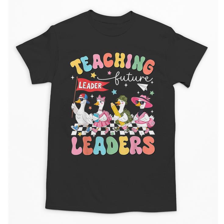 Teaching Future Leaders Groovy Teacher Back To School Unisex T-Shirt