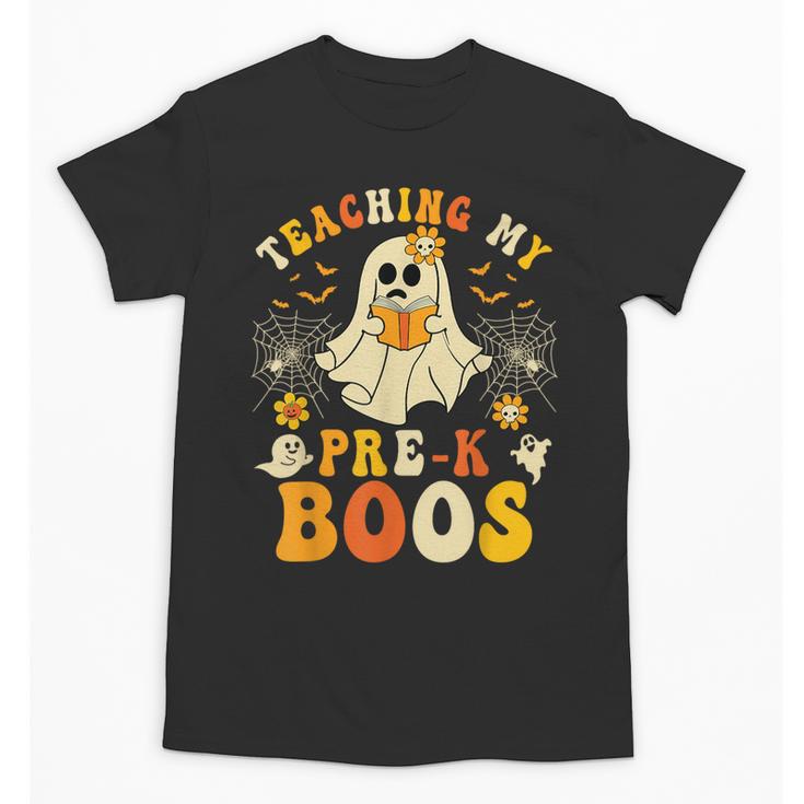 Teaching My Pre-K Boos Crew Teachers Halloween Ghost Unisex T-Shirt