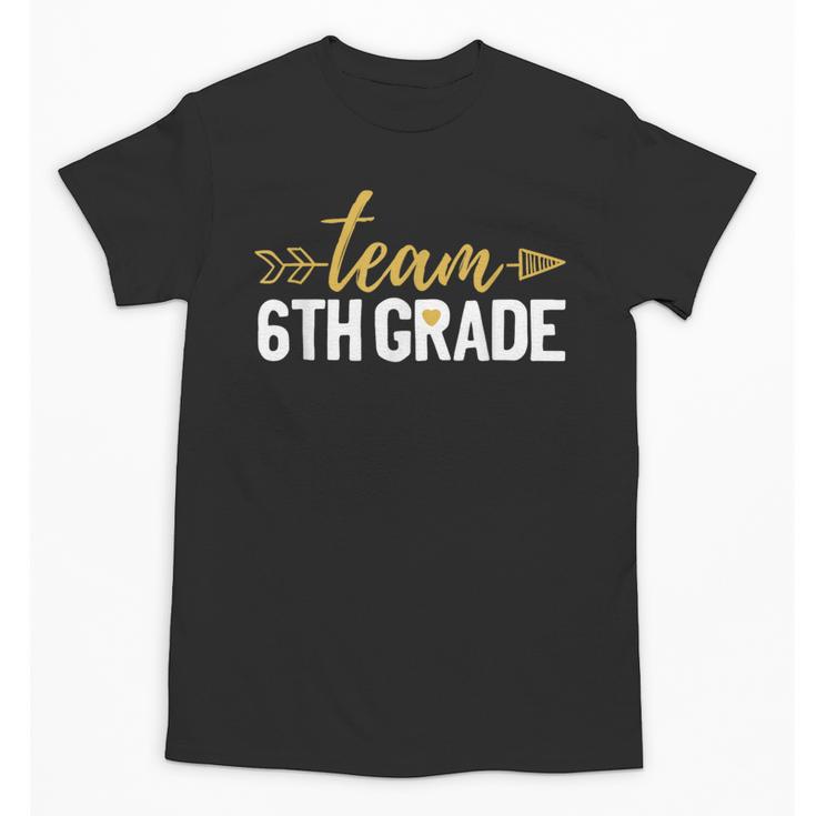 Team 6th Grade Hello Sixth Grade Crew Squad Teacher Kids Unisex T-Shirt