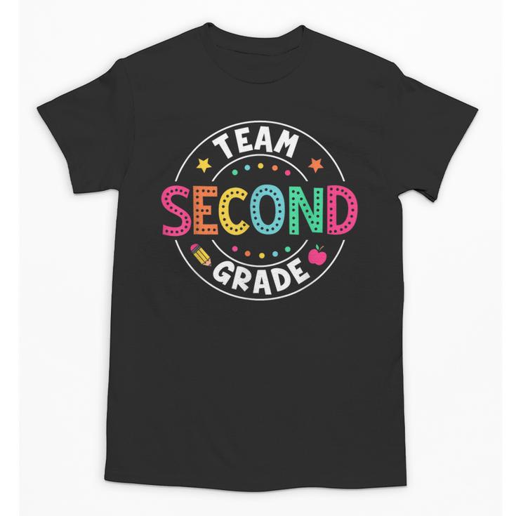 Team Second Grade Teacher Back To School 2nd Grade Squad Unisex T-Shirt