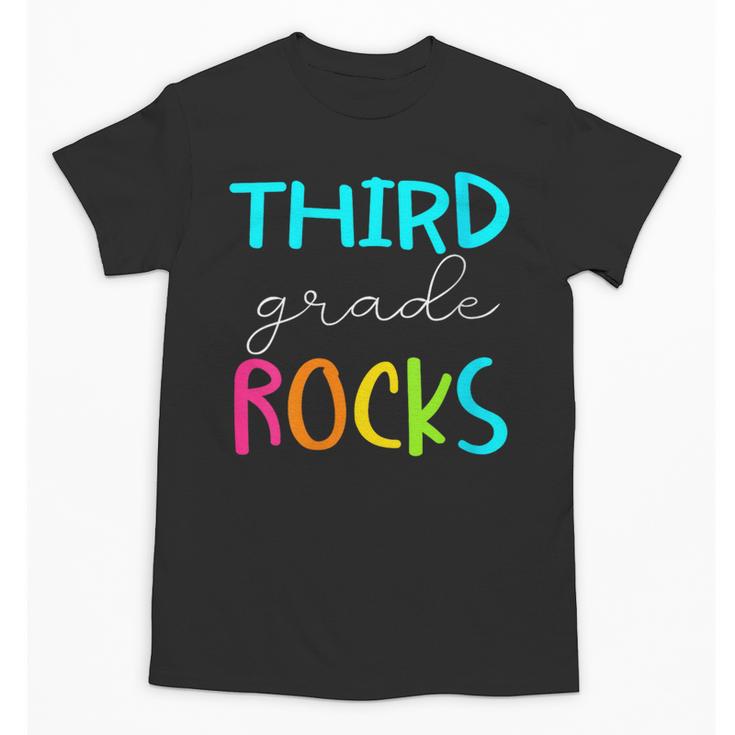 Third Grade Rocks Shirt Team 3rd Grade Teacher Unisex T-Shirt