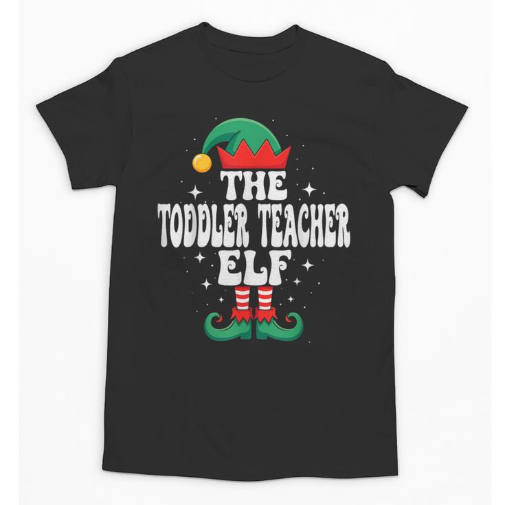 The Toddler Teacher Elf Christmas Matching Family Unisex T-Shirt