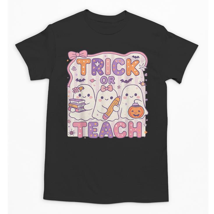 Trick Or Teach Retro Halloween Teacher Look Unisex T-Shirt