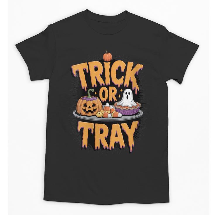 Trick Or Tray Halloween Cafeteria Teacher School Unisex T-Shirt