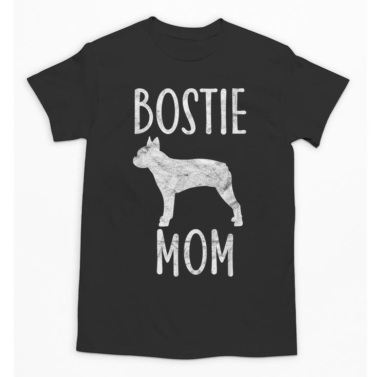 Vintage Boston Terrier Mom Dog Owner Bostie Mother Unisex T-Shirt