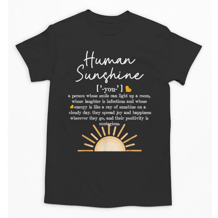 Vintage Human Sunshine Definition Teachers Mom Boss Women Unisex T-Shirt
