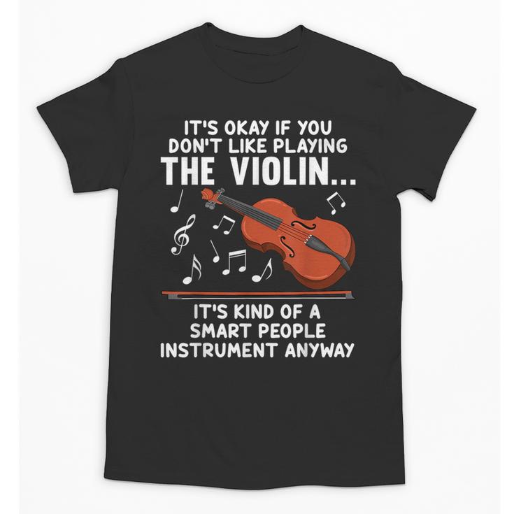 Violin Player Costume For Men Women Violin Teacher Violinist Unisex T-Shirt