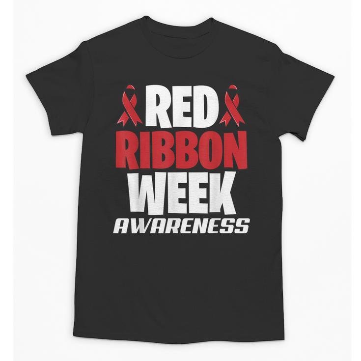 We Wear Red For Red Ribbon Week Awareness Mothers Teachers Unisex T-Shirt