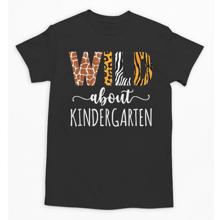 Wild About Kindergarten Teacher Leopard Print Unisex T-Shirt