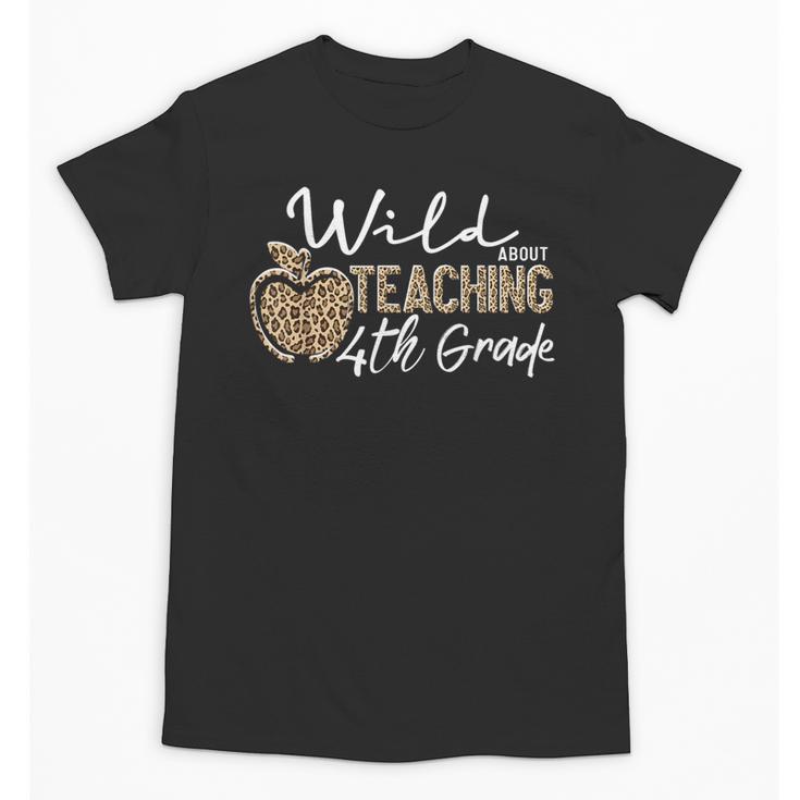 Wild About Teaching School Crew 4th Grade Teacher Squad Unisex T-Shirt