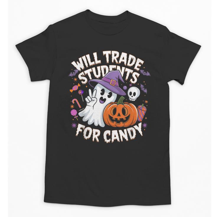 Will Trade Students For Candy Halloween Teacher Unisex T-Shirt