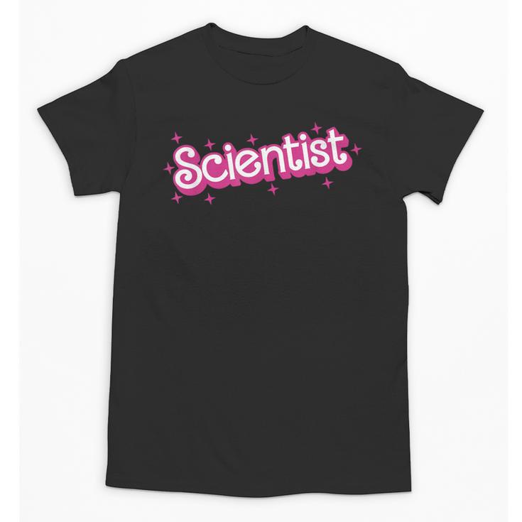 Women Retro Pink Scientist Science Teacher Back To School Unisex T-Shirt