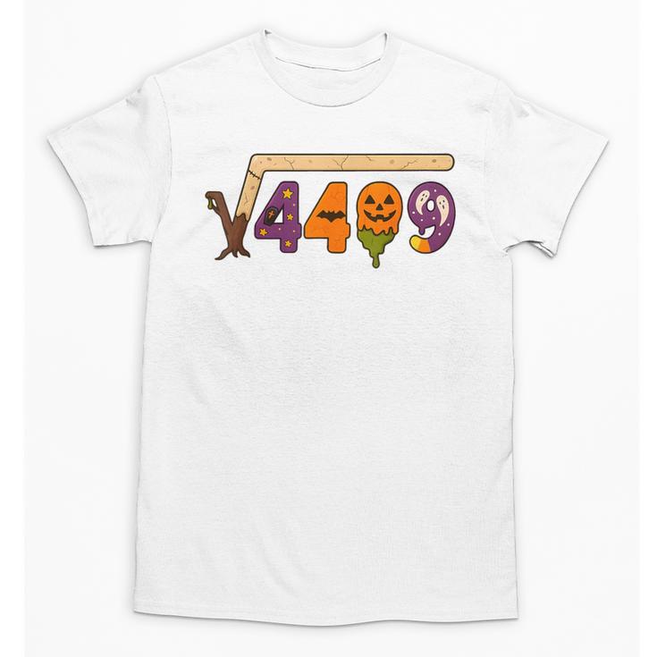 67 Meme Math Teacher 6 7 Halloween Square Root 4489 Unisex T-Shirt