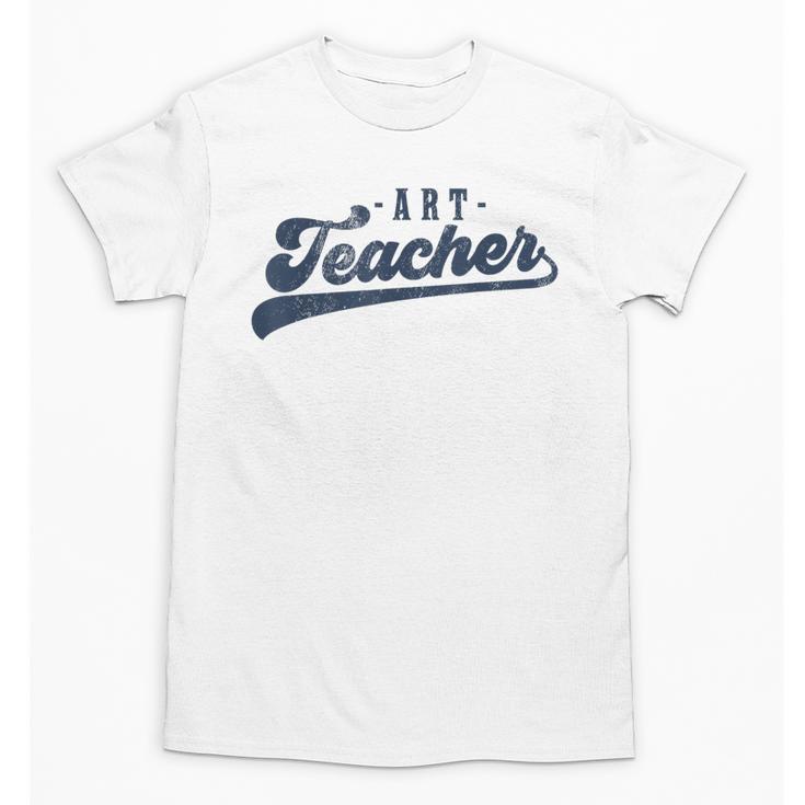 Art Teacher Men Women Cute Vintage Graphic Art Teacher Unisex T-Shirt