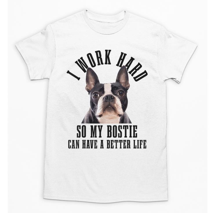 Bostie Mama Dog Dad Boston Terrier For Men Women Unisex T-Shirt