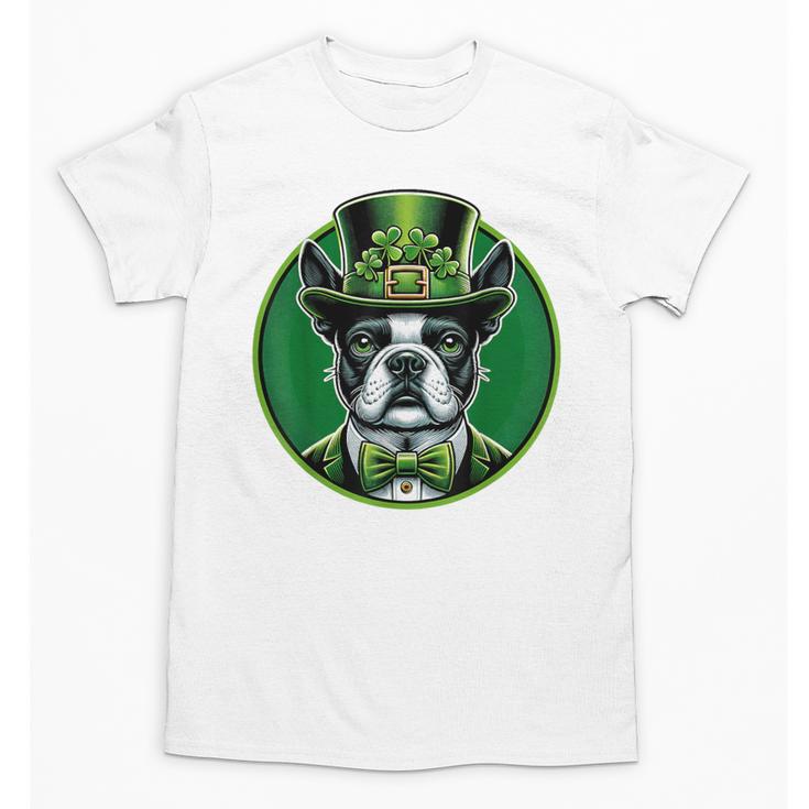 Boston Terrier Dog St Patricks Day Irish Pet Lover Men Women Kids Unisex T-Shirt, trending gift