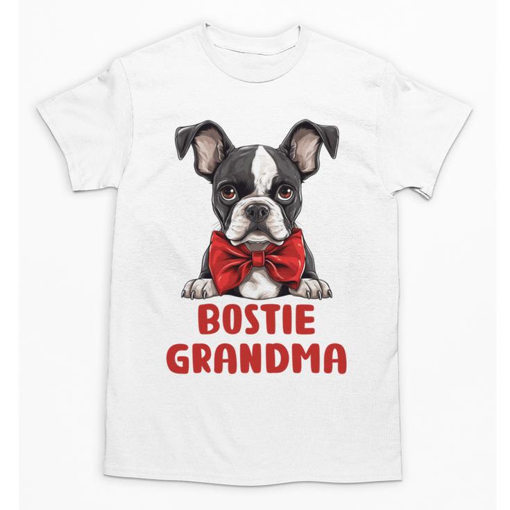 Boston Terrier Grandma Dog Lovers Puppy Bostie Owner Unisex T-Shirt