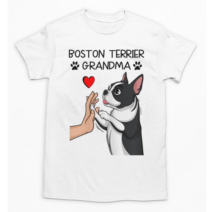 Boston Terrier Grandma Mother's Day Dog Mom Unisex T-Shirt