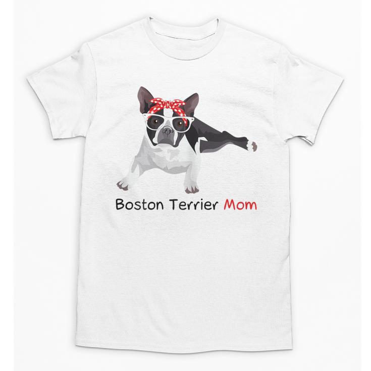 Boston Terrier Mom Bandana Boston Terrier Dog Unisex T-Shirt