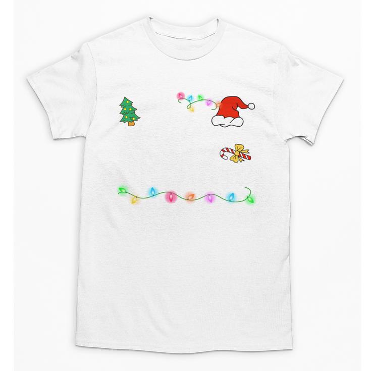 Is It Christmas Break Yet Teacher Xmas Light Santa Hat Unisex T-Shirt