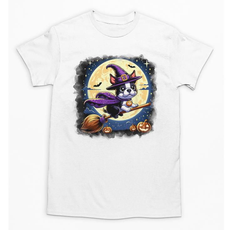 Cute Boston Terrier Halloween Costume Dog Lover Women Girls Unisex T-Shirt