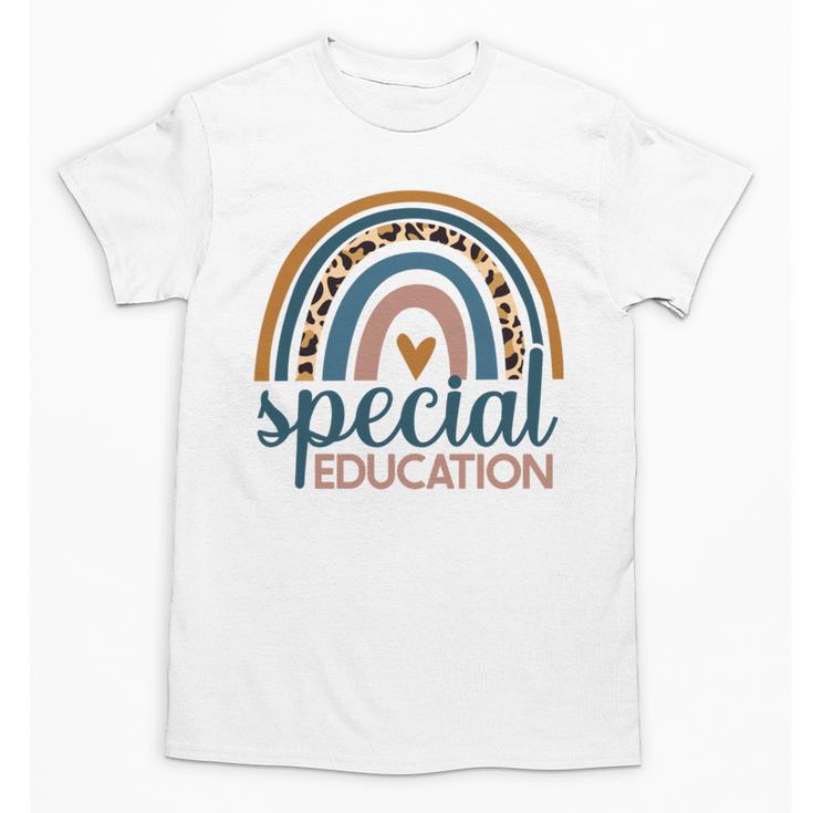 Cute Special Education Leopard Print SPED Teacher Idea Unisex T-Shirt