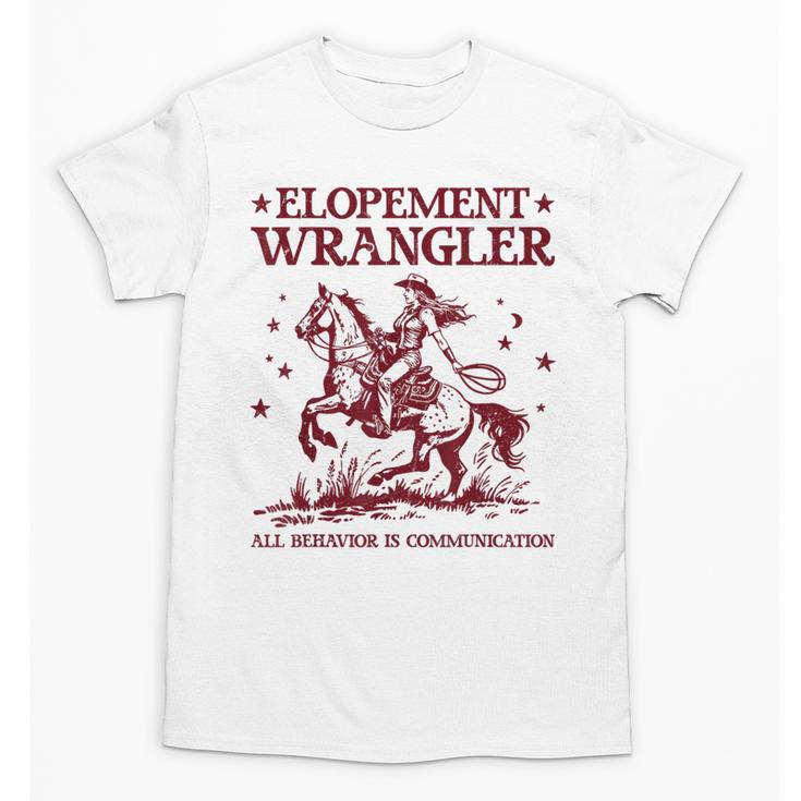 Elopement Wrangler Teacher ABA Behavior Support Cowboy Unisex T-Shirt