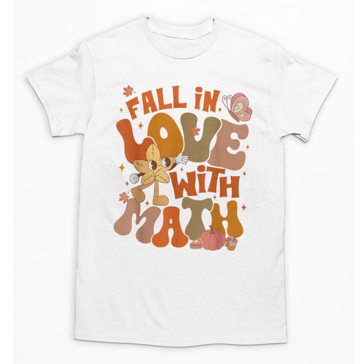 Fall In Love With Science Math Teacher Fall Thanksgiving Unisex T-Shirt