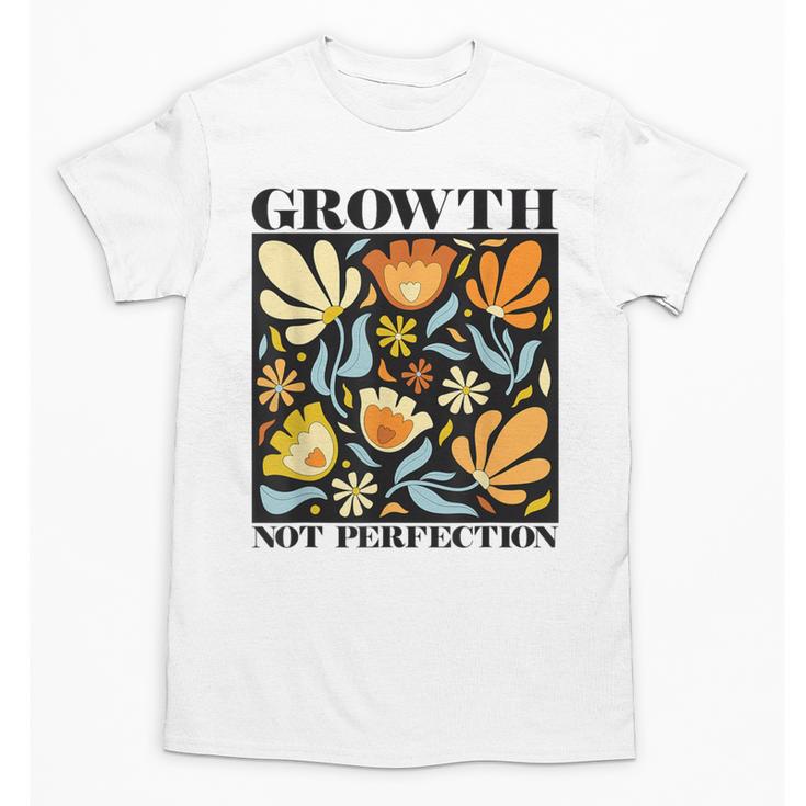 Growth Not Perfection Abstract Florals SPED Teacher Unisex T-Shirt