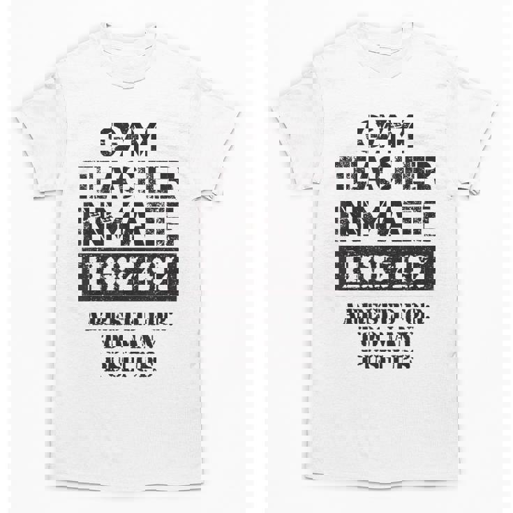 Halloween Gym Teacher Prisoner Costume Unisex T-Shirt