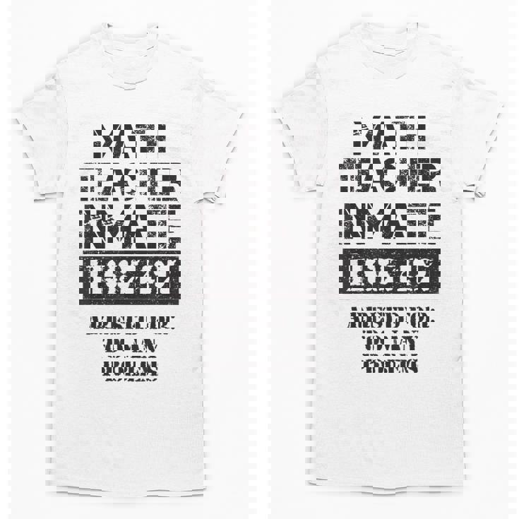 Halloween Math Teacher Prisoner Costume Unisex T-Shirt