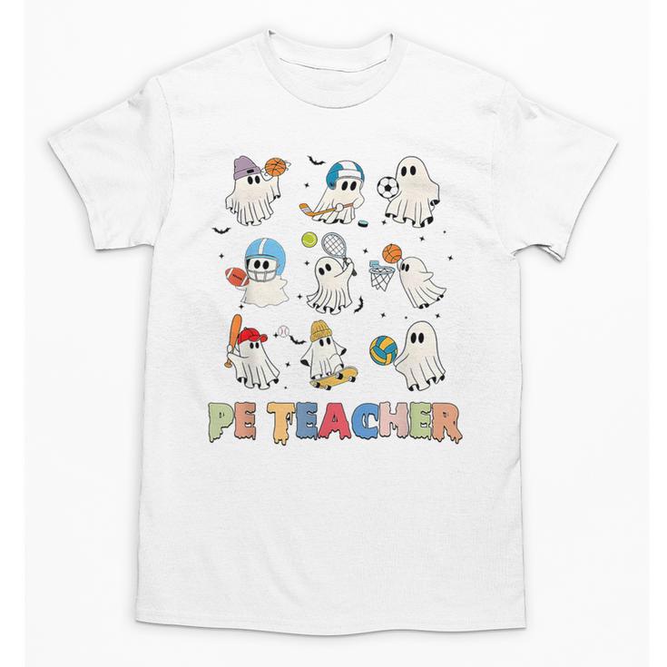 Halloween PE Teacher Spooky Physical Education Teacher Unisex T-Shirt