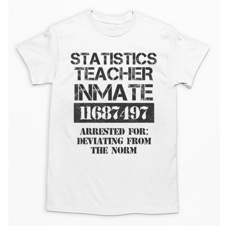 Halloween Statistics Teacher Prisoner Costume Unisex T-Shirt
